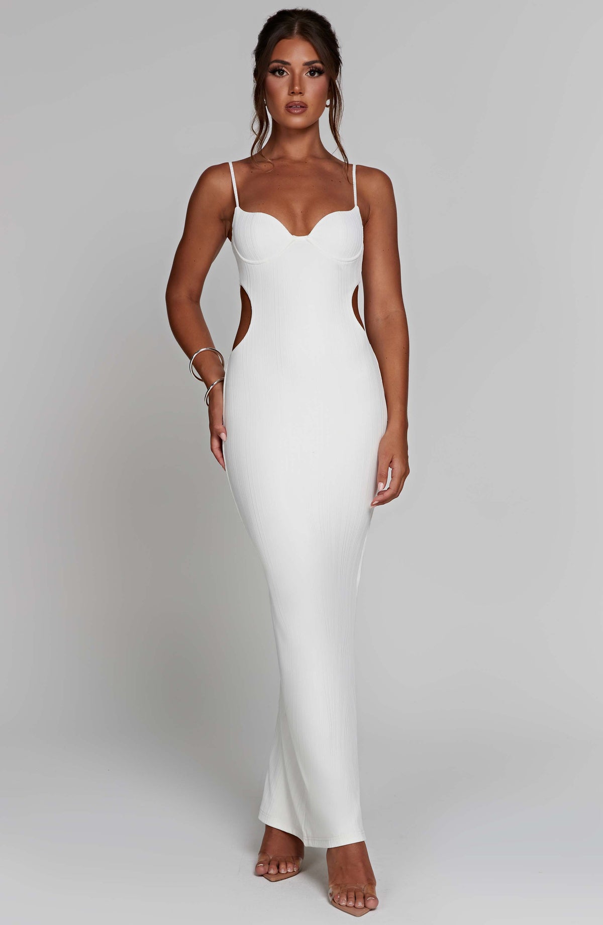 Celine Maxi Elbise - Beyaz