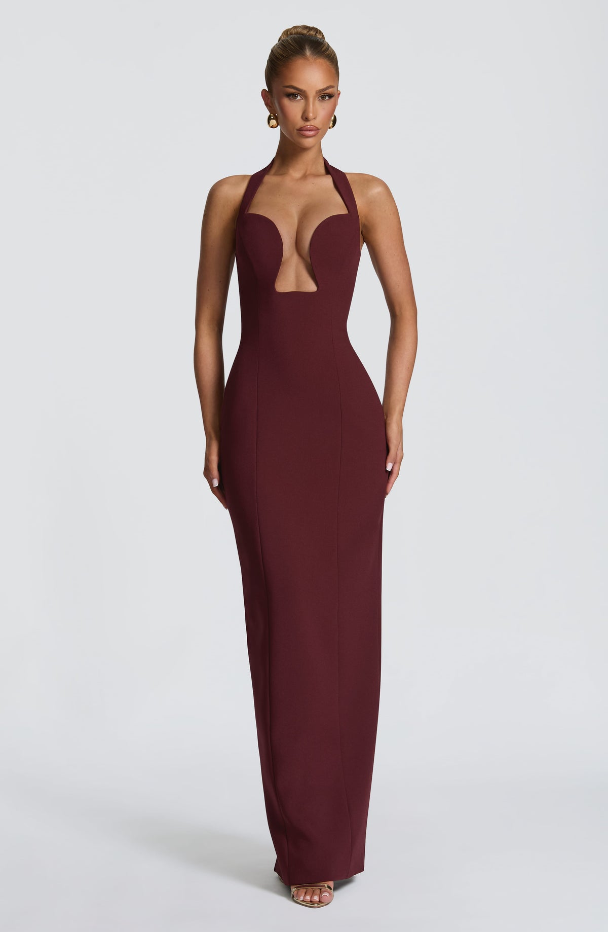 Charlotte Maxi Elbise - Vişne Çürüğü