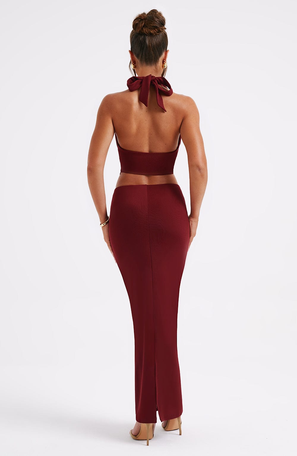 Chrishelle Maxi Etek - Bordo