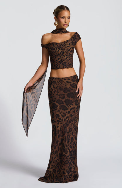 Chrysoula Üst - Leopar Desenli