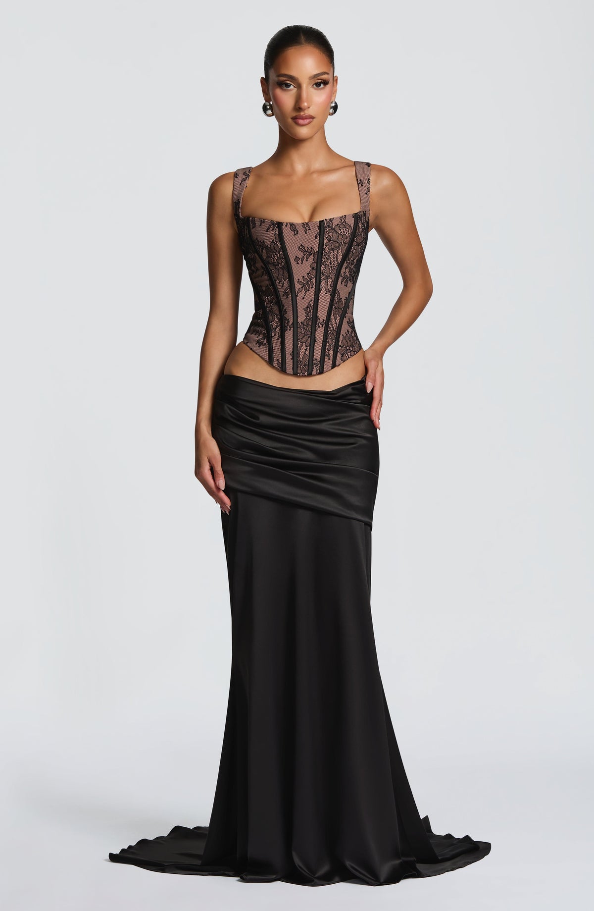 Claudette Maxi Etek - Siyah