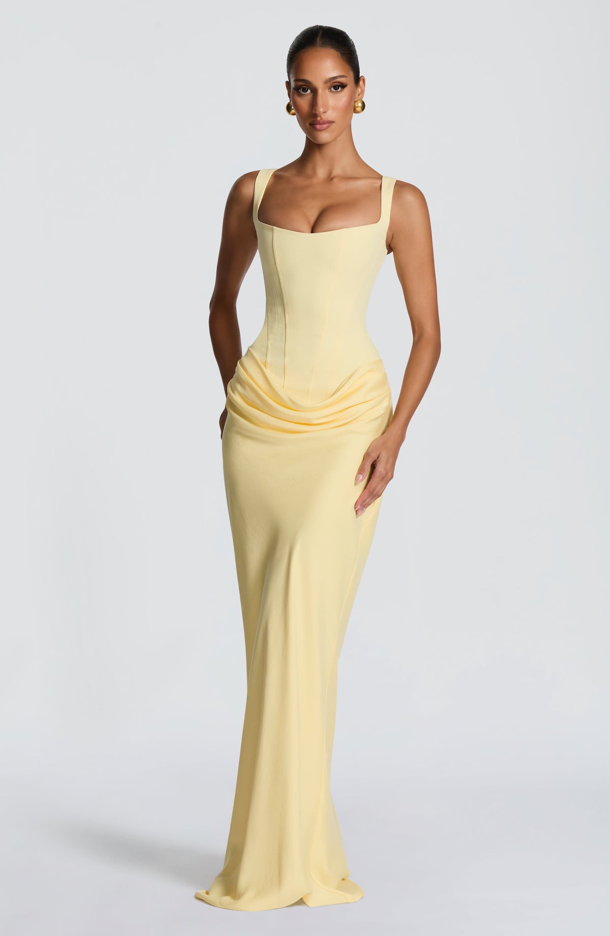 Cornelia Maxi Elbise - Limon Sarısı