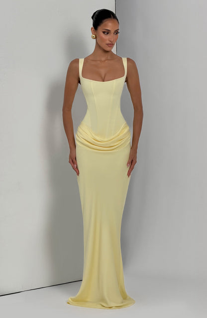 Cornelia Maxi Elbise - Limon Sarısı