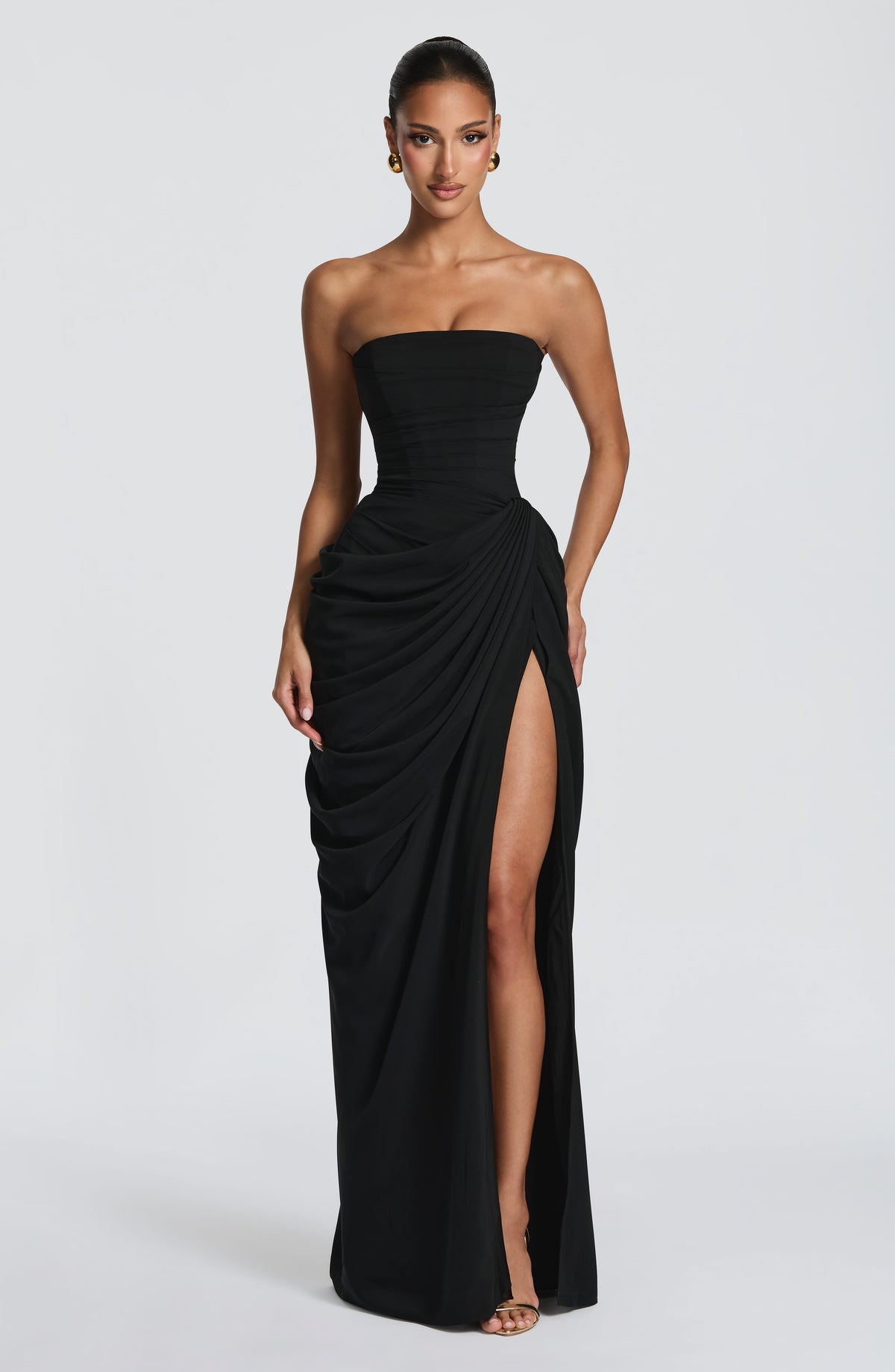 Cyra Maxi Elbise - Siyah