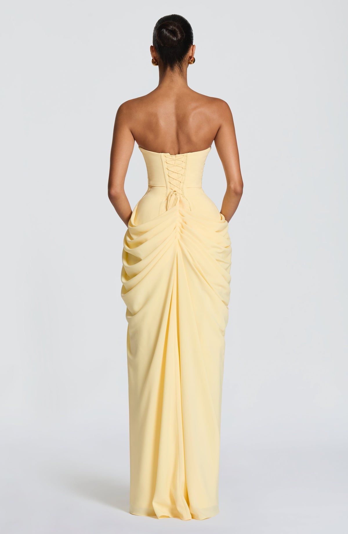 Cyra Maxi Elbise - Limon Sarısı