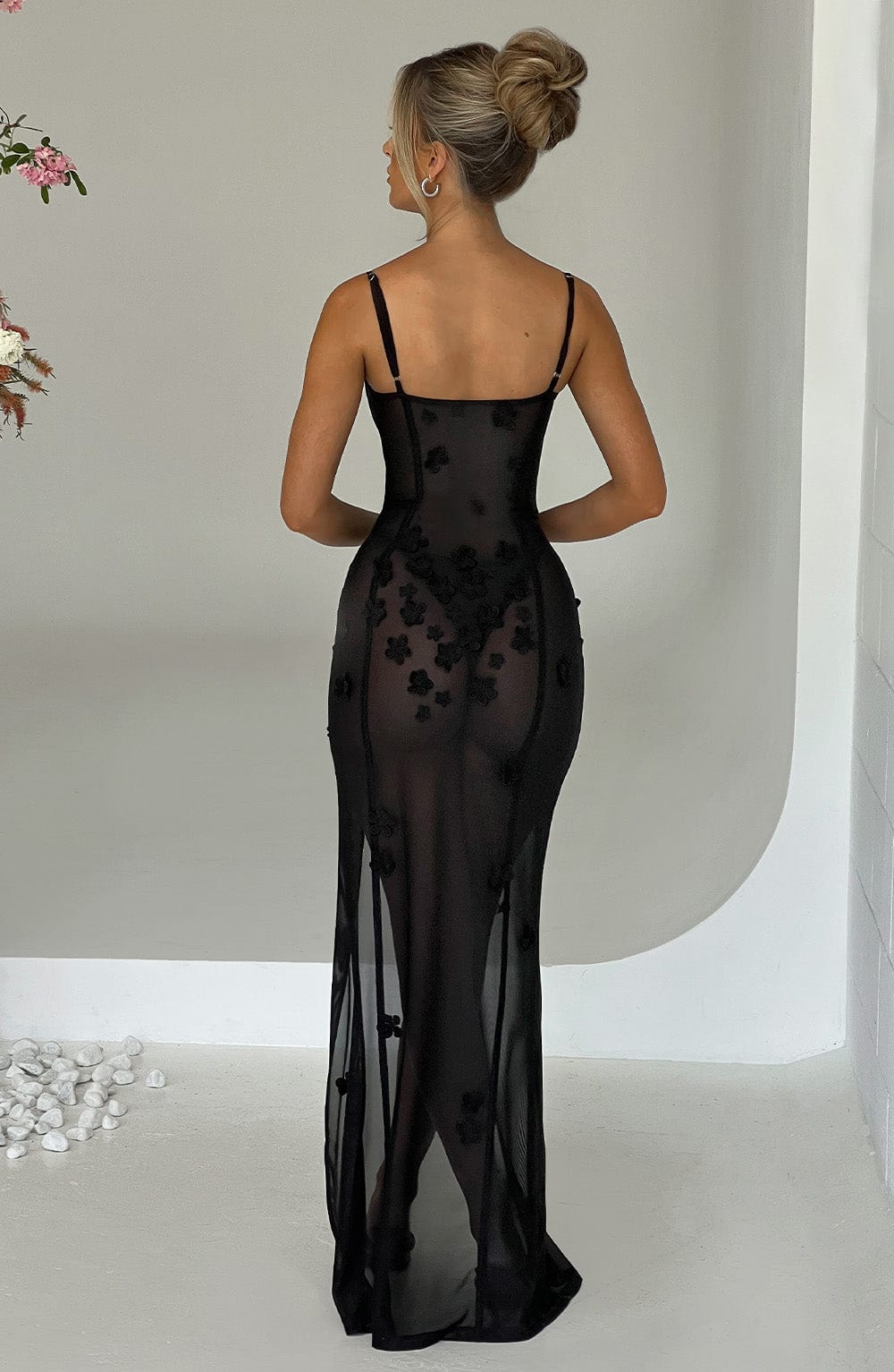 Dalary Maxi Elbise - Siyah