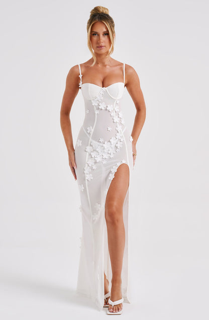 Dalary Maxi Elbise - Fildişi
