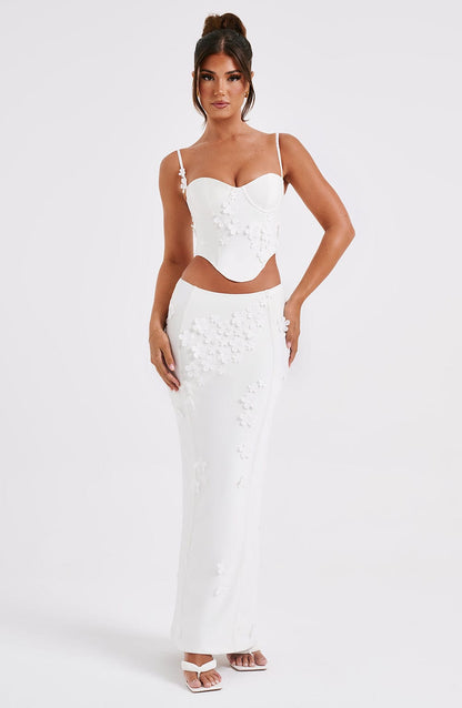 Dalary Maxi Etek - Beyaz