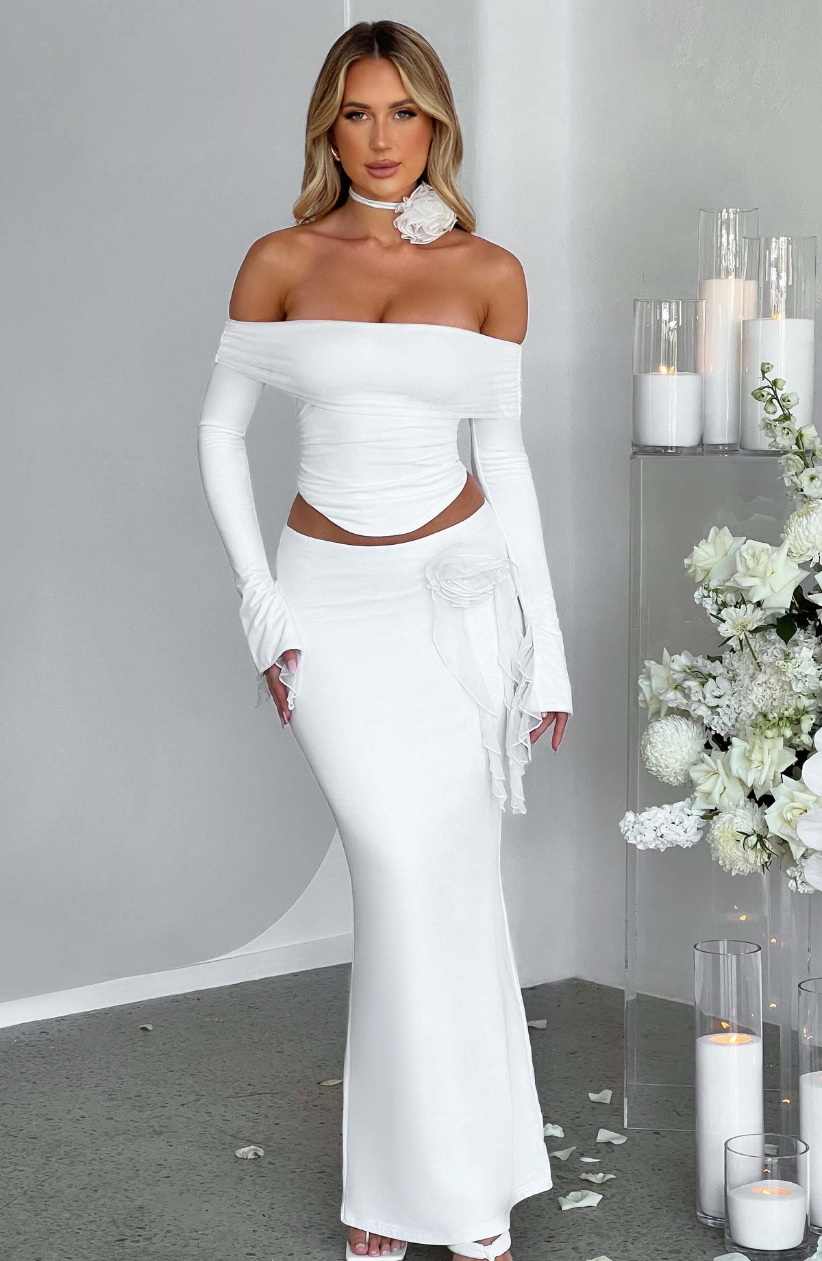 Deema Maxi Etek - Fildişi
