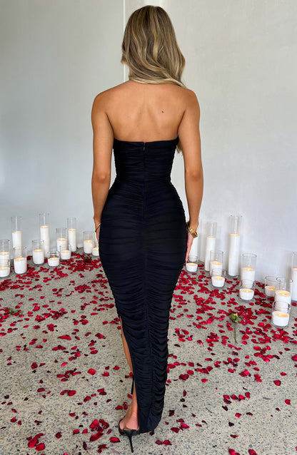 Demi Maxi Elbise - Siyah