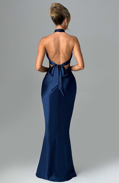 Dimitra Maxi Elbise - Lacivert