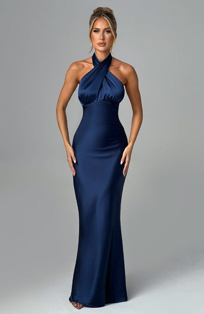Dimitra Maxi Elbise - Lacivert