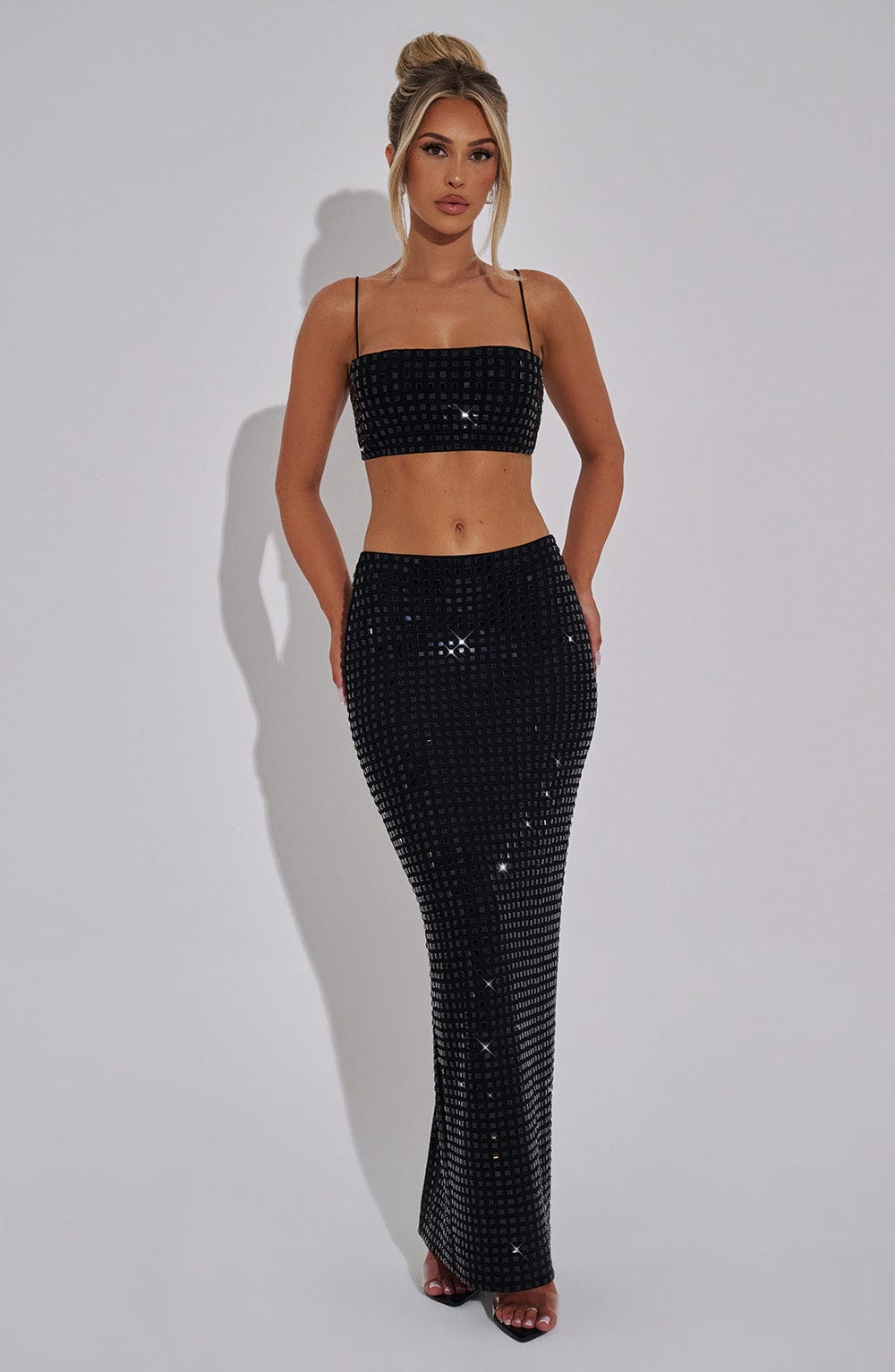 Dimity Maxi Etek - Siyah