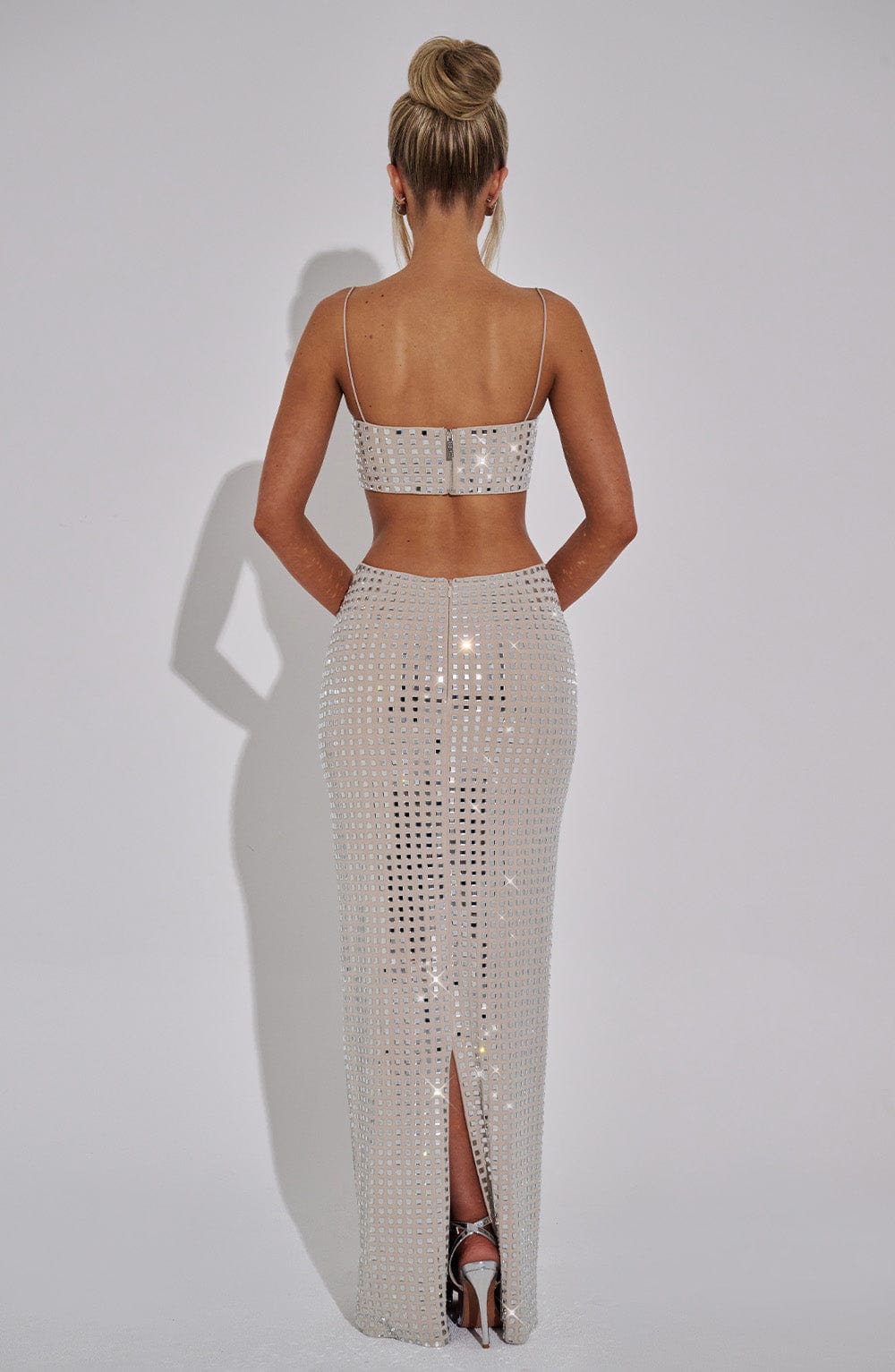 Dimity Maxi Etek - Nude