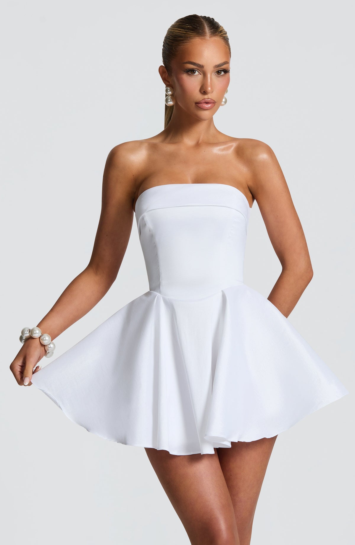 Dionne Mini Elbise - Fildişi