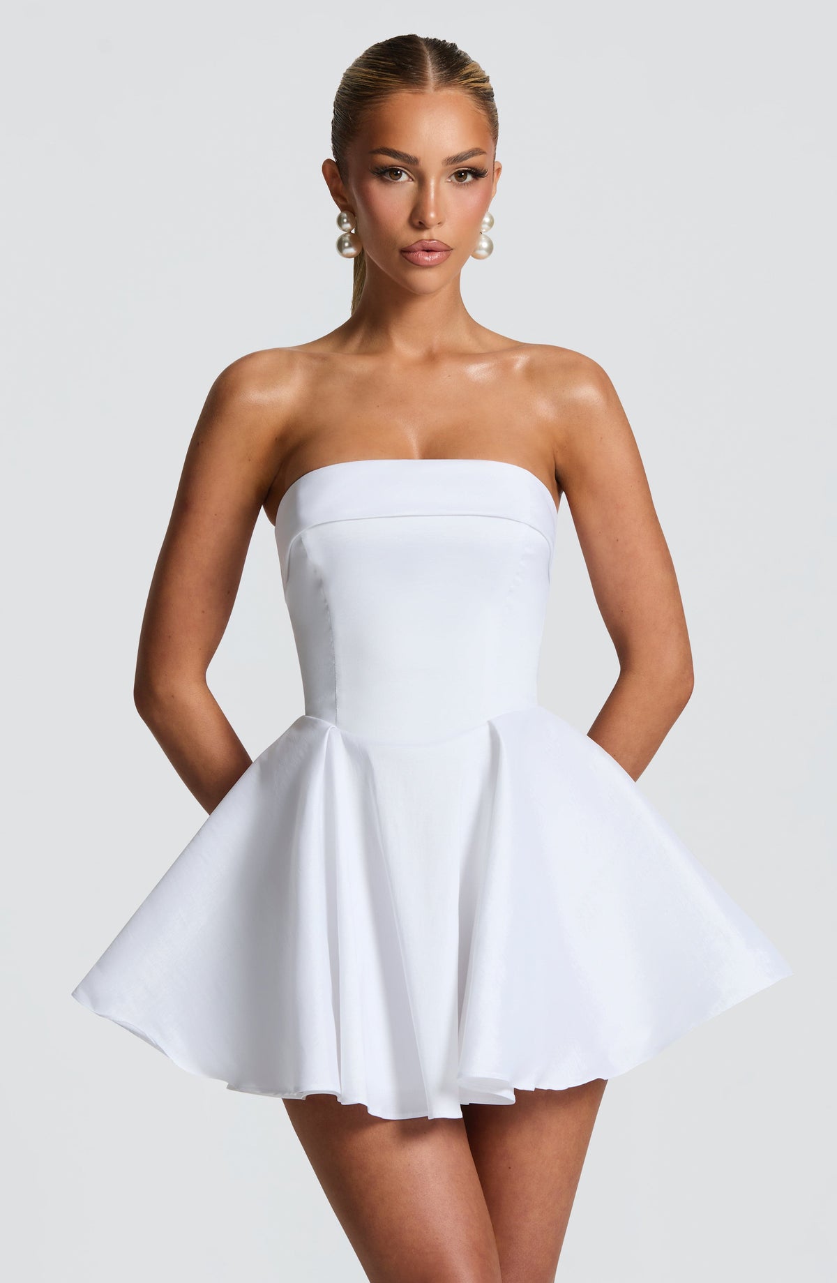 Dionne Mini Elbise - Fildişi