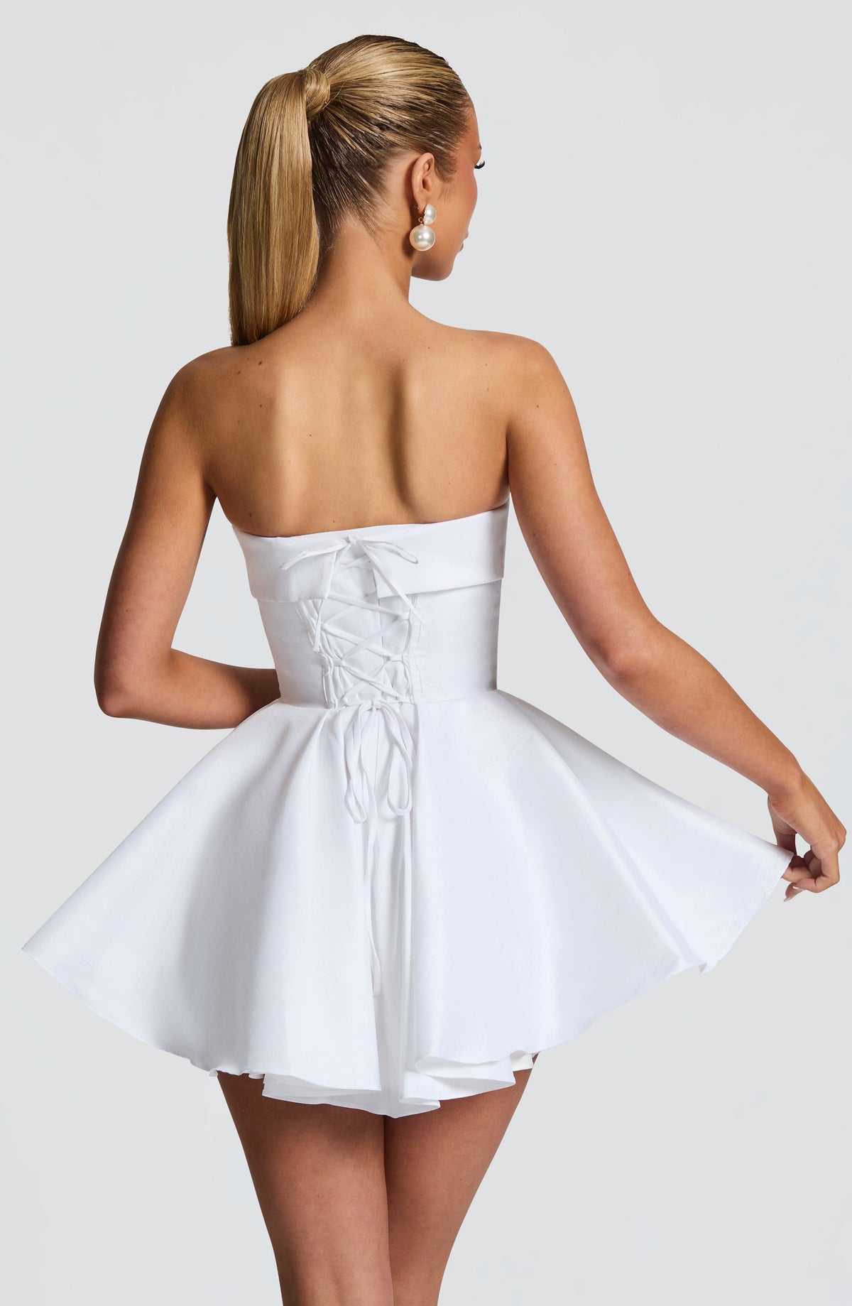 Dionne Mini Elbise - Fildişi