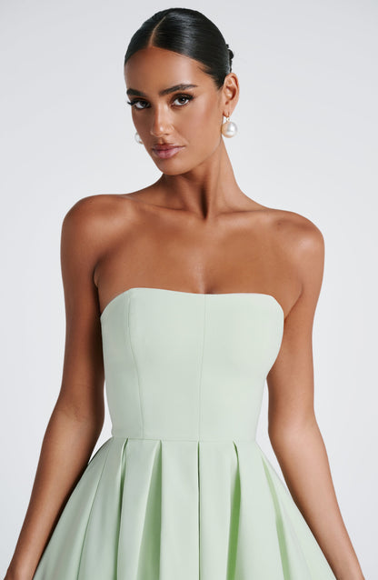 Edith Midi Elbise - Mint Yeşili