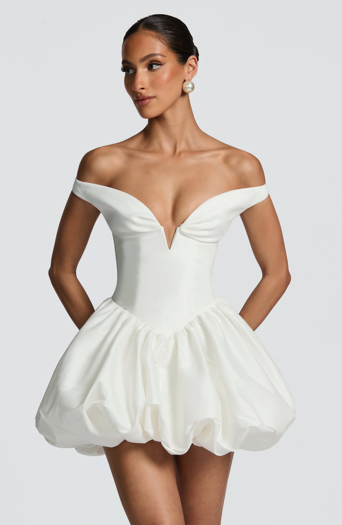 Eileen Mini Elbise - Fildişi