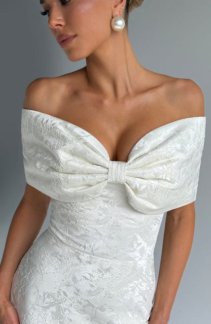 Emberly Maxi Elbise - Fildişi