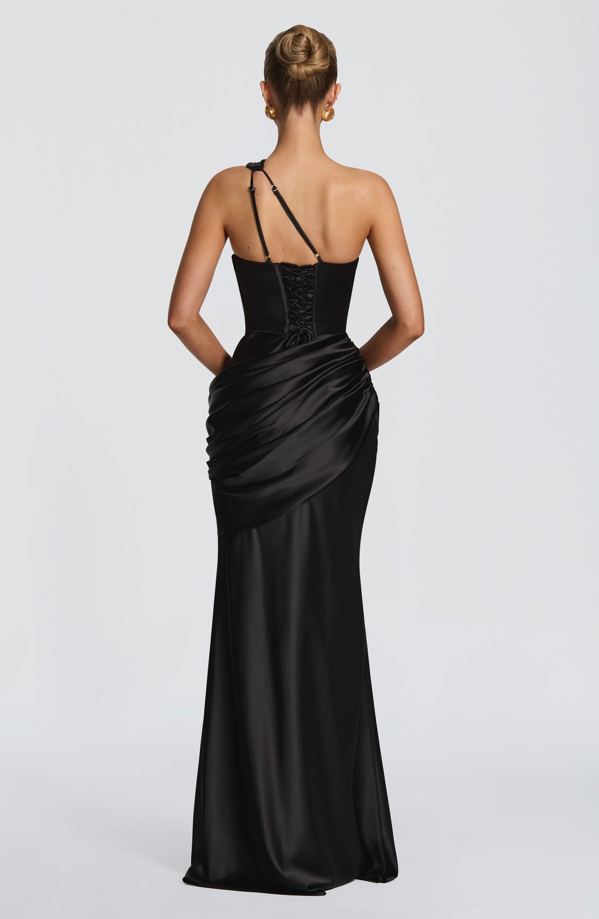 Emina Maxi Elbise - Siyah