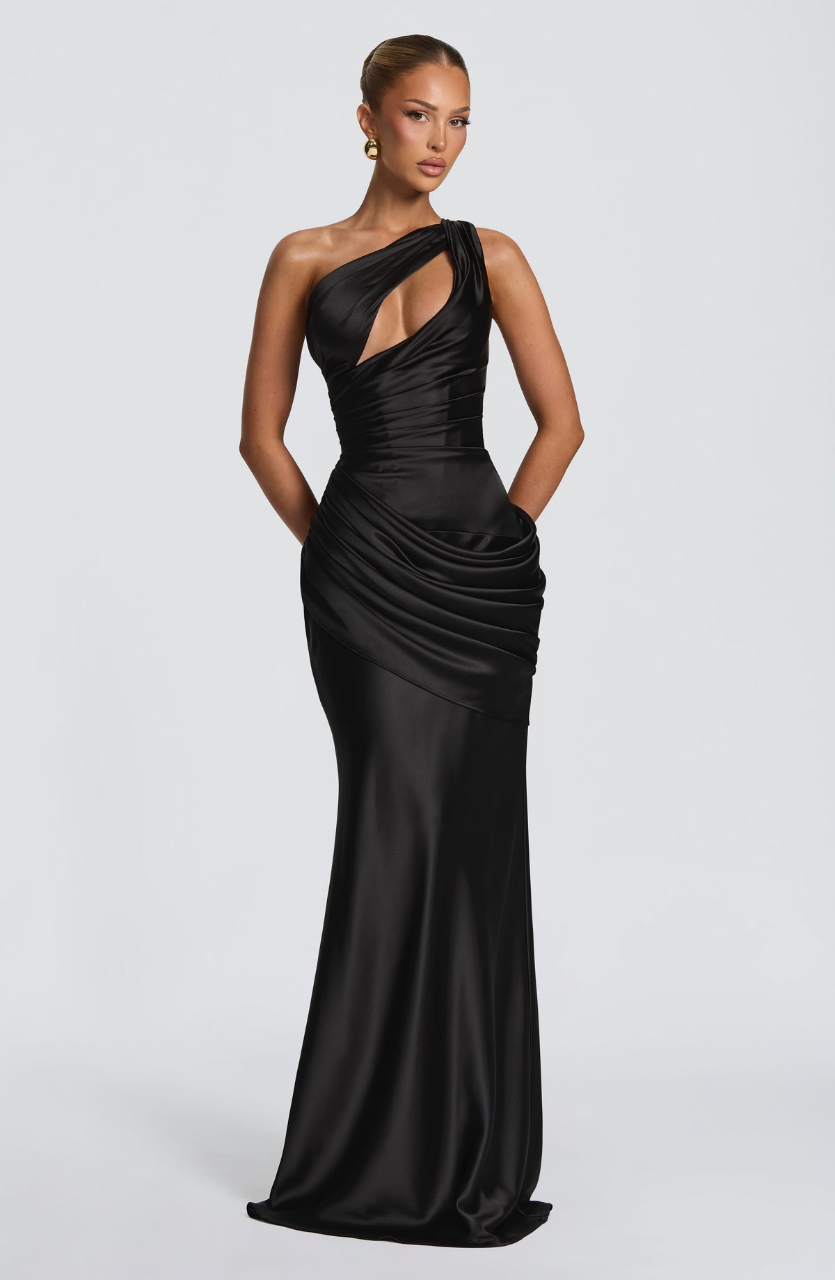Emina Maxi Elbise - Siyah