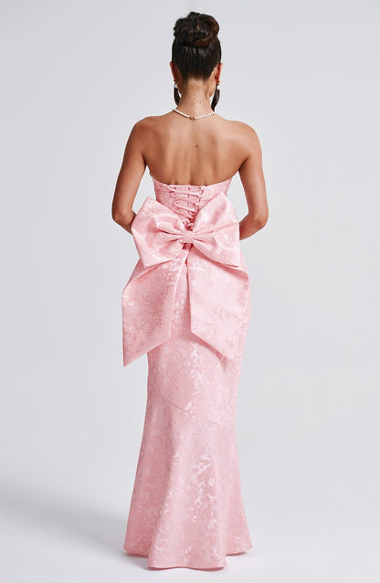 Felicity Maxi Elbise - Pudra