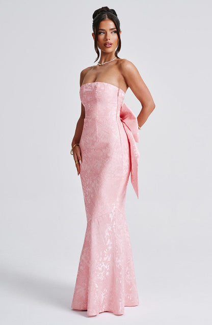 Felicity Maxi Elbise - Pudra