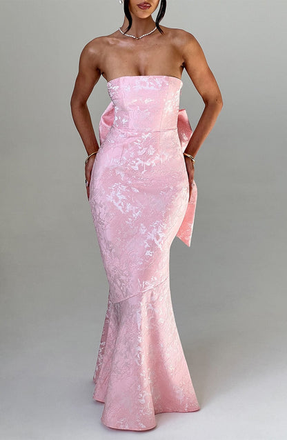 Felicity Maxi Elbise - Pudra