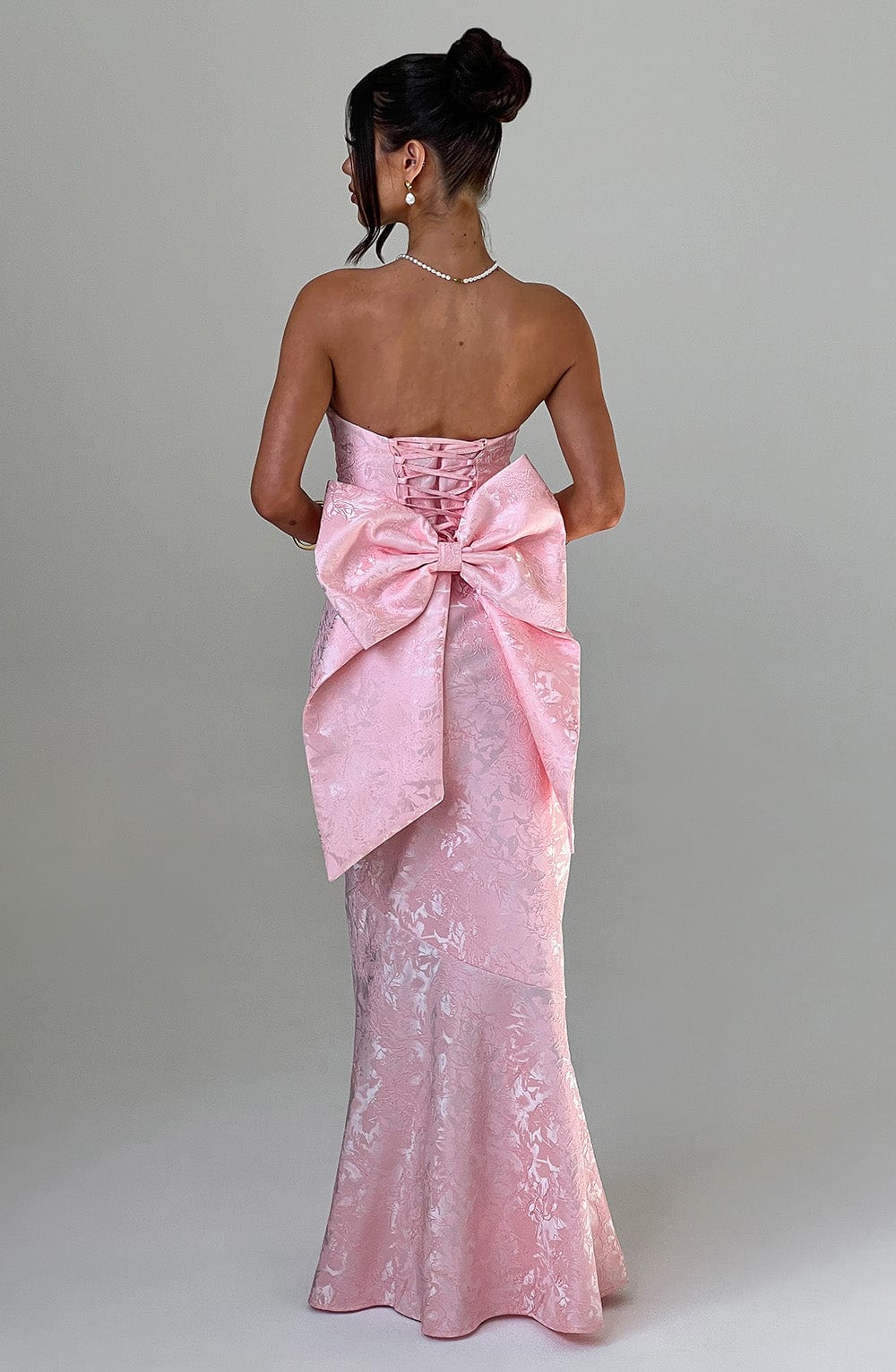 Felicity Maxi Elbise - Pudra