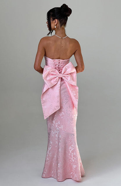 Felicity Maxi Elbise - Pudra