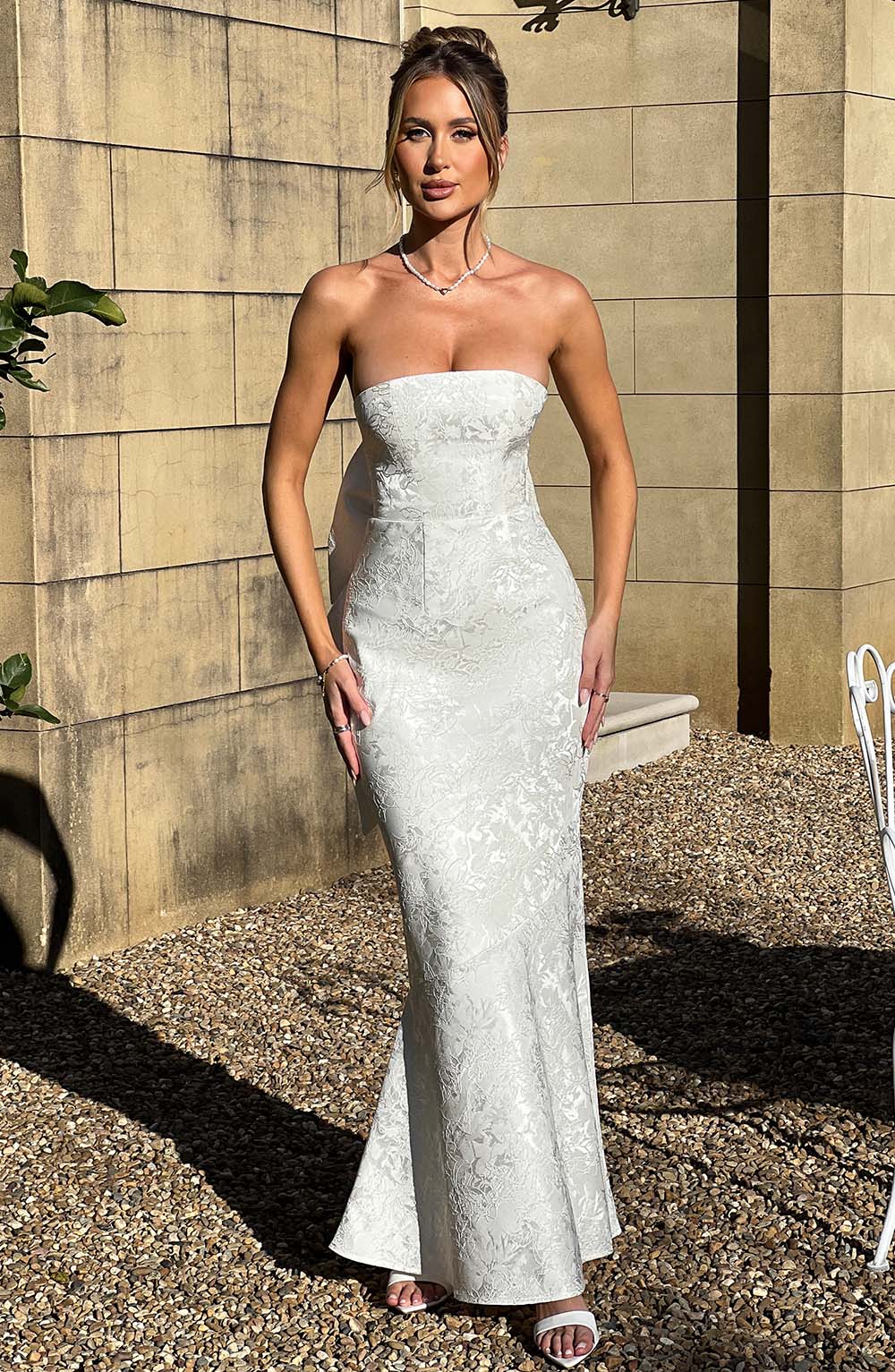 Felicity Maxi Elbise - Fildişi
