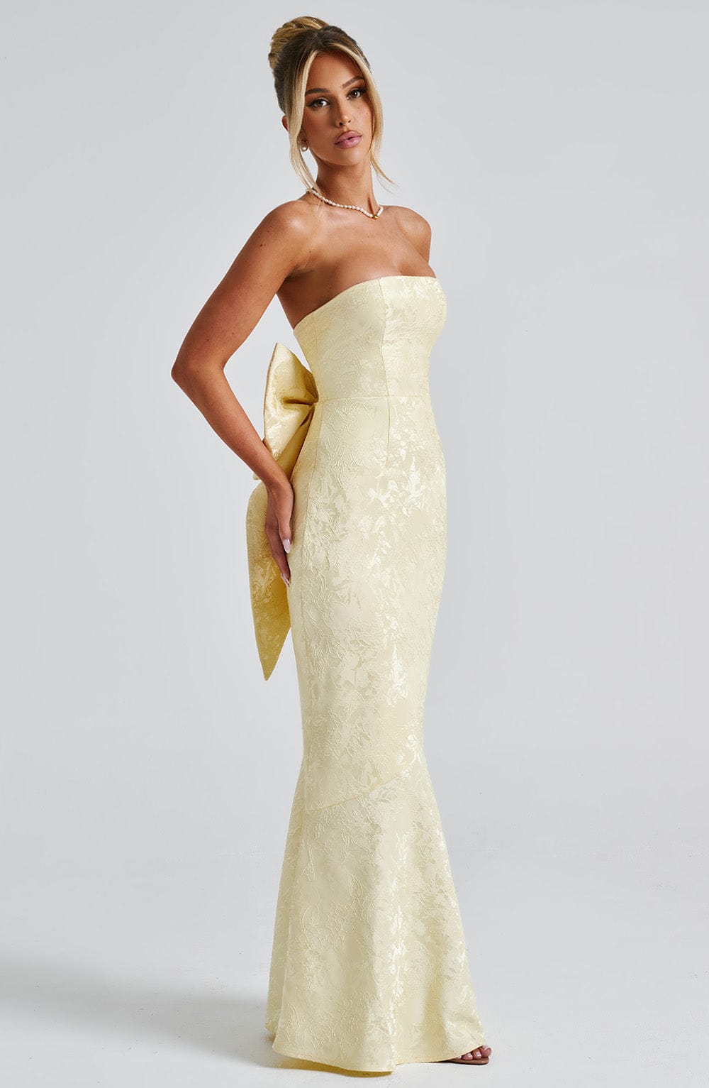 Felicity Maxi Elbise - Limon Sarısı