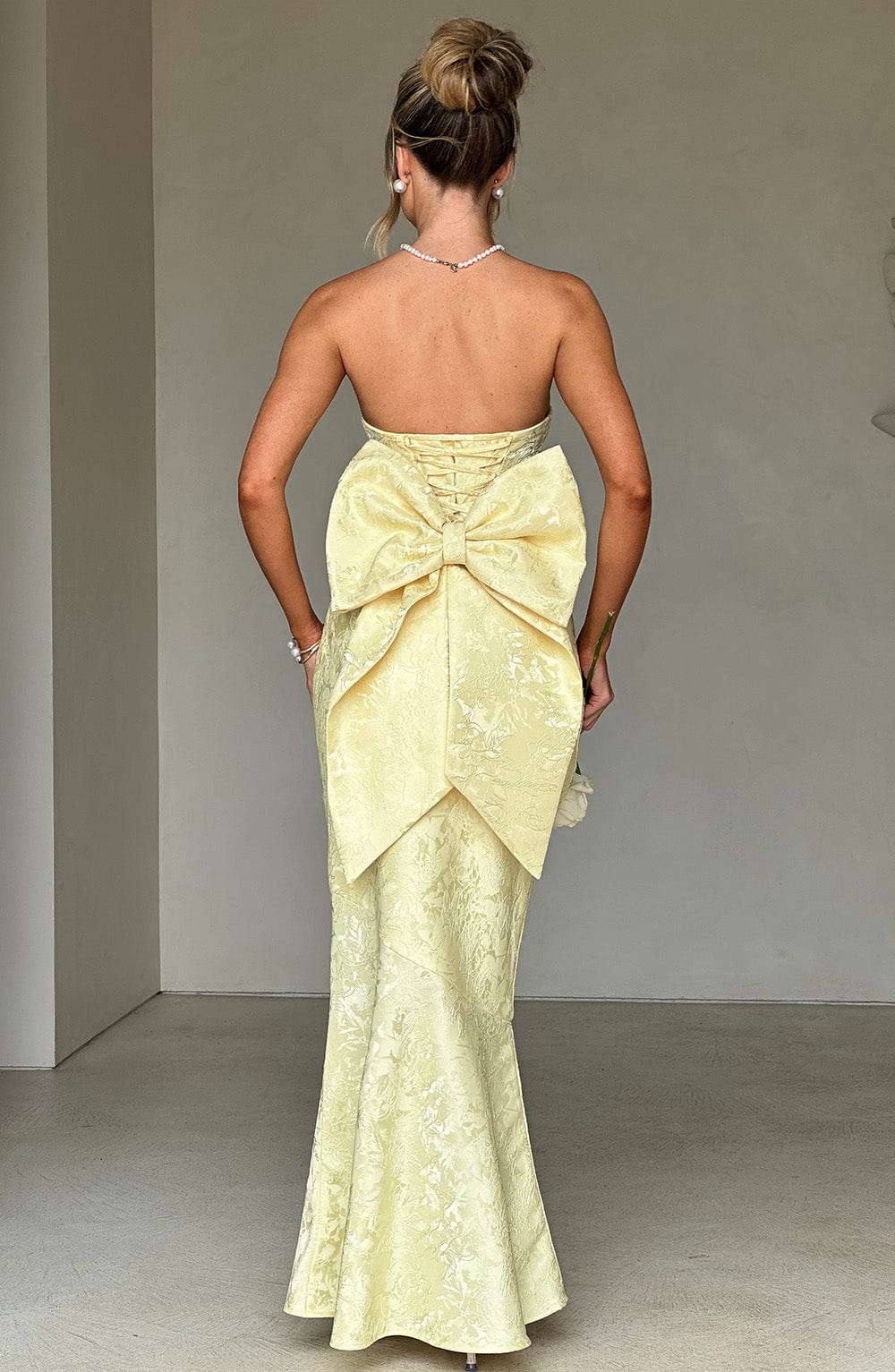 Felicity Maxi Elbise - Limon Sarısı