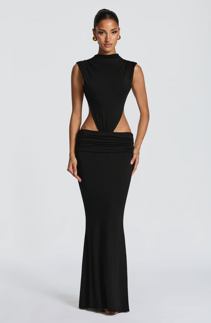 Fenella Maxi Elbise - Siyah
