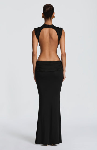 Fenella Maxi Elbise - Siyah