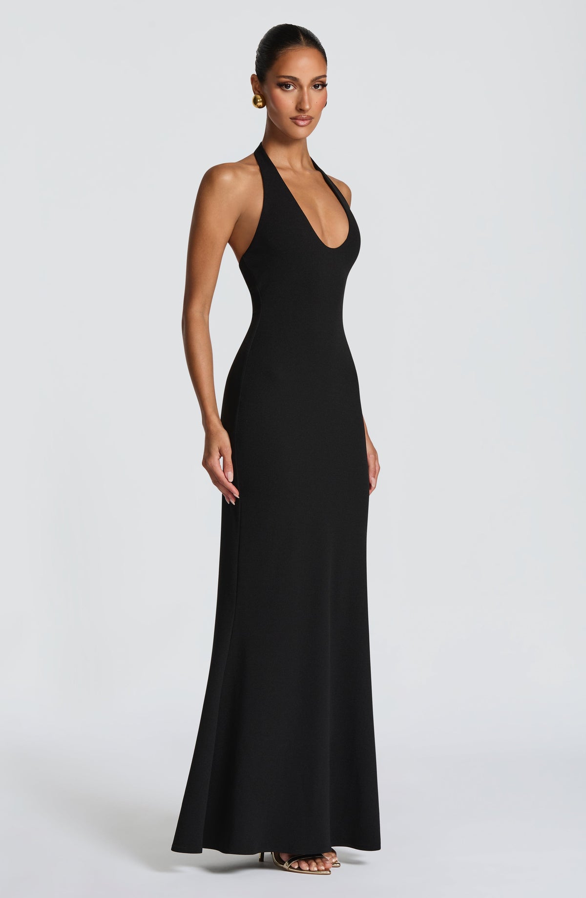 Fern Maxi Elbise - Siyah