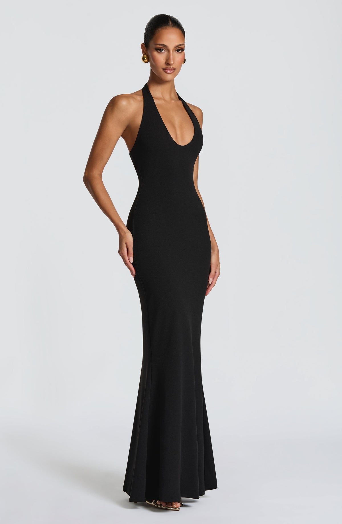 Fern Maxi Elbise - Siyah