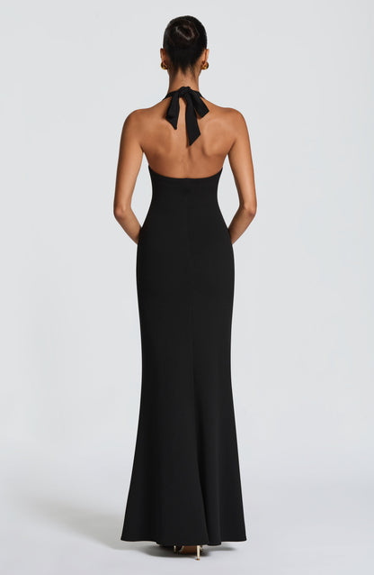 Fern Maxi Elbise - Siyah