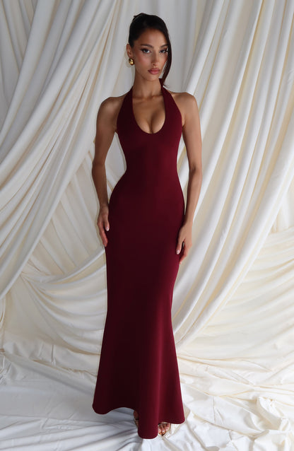 Fern Maxi Elbise - Vişne Çürüğü