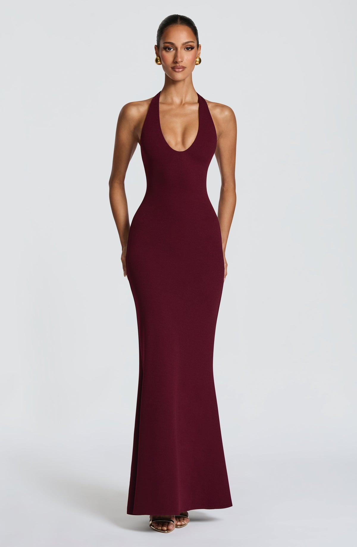 Fern Maxi Elbise - Vişne Çürüğü