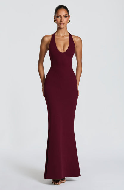 Fern Maxi Elbise - Vişne Çürüğü