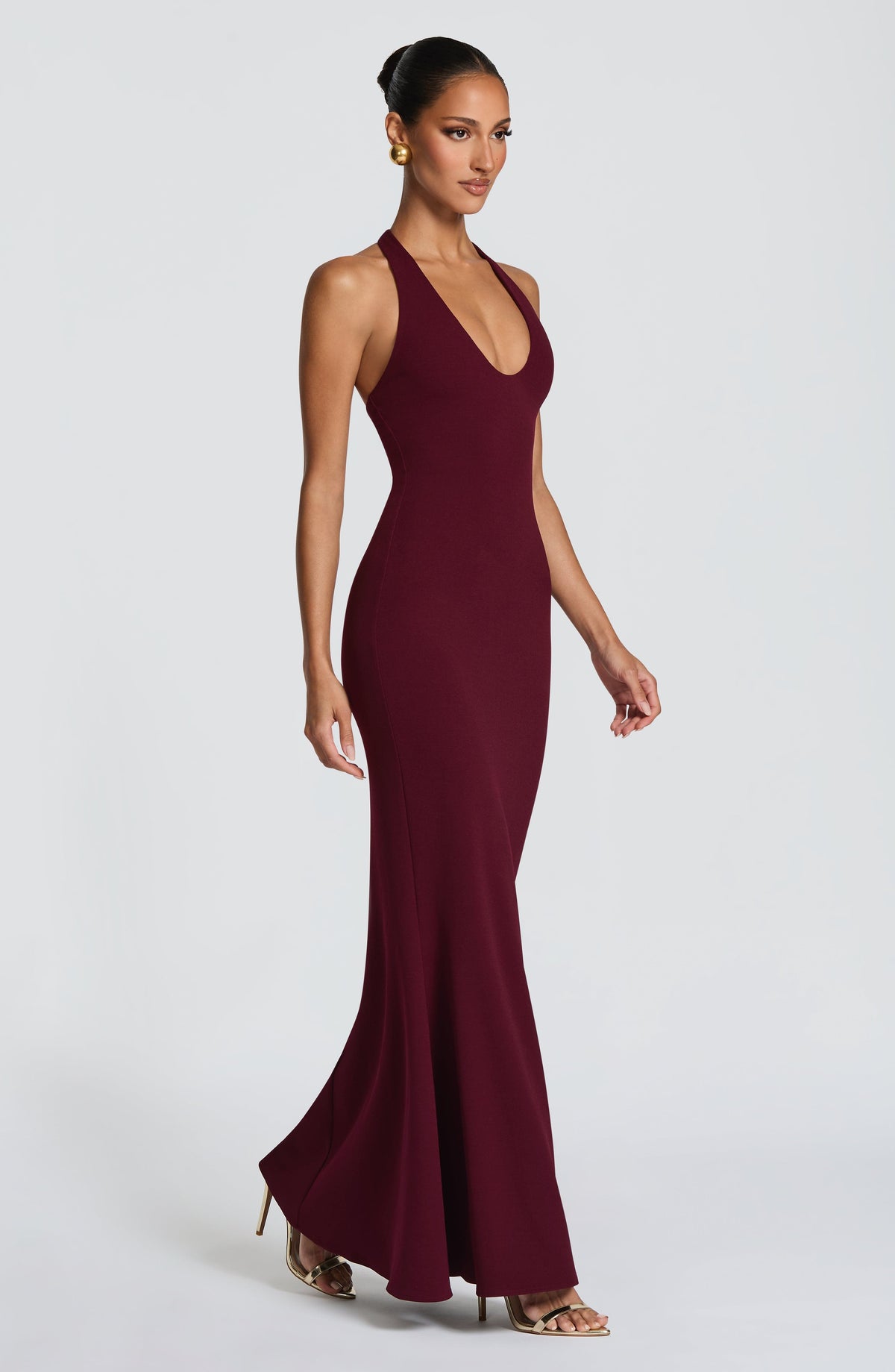Fern Maxi Elbise - Vişne Çürüğü