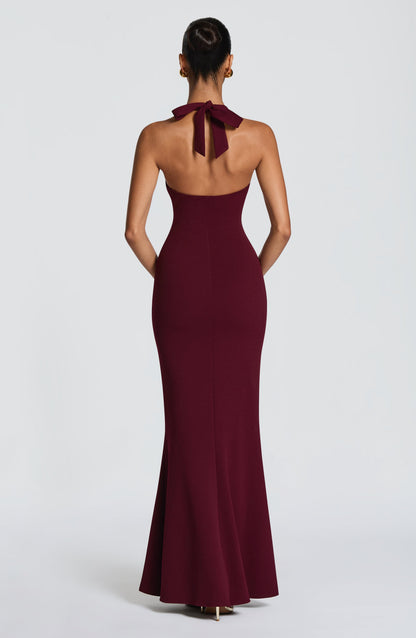 Fern Maxi Elbise - Vişne Çürüğü