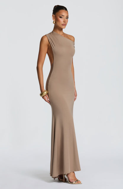 Fiora Maxi Elbise - Taş