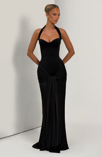 Gia Maxi Elbise - Siyah