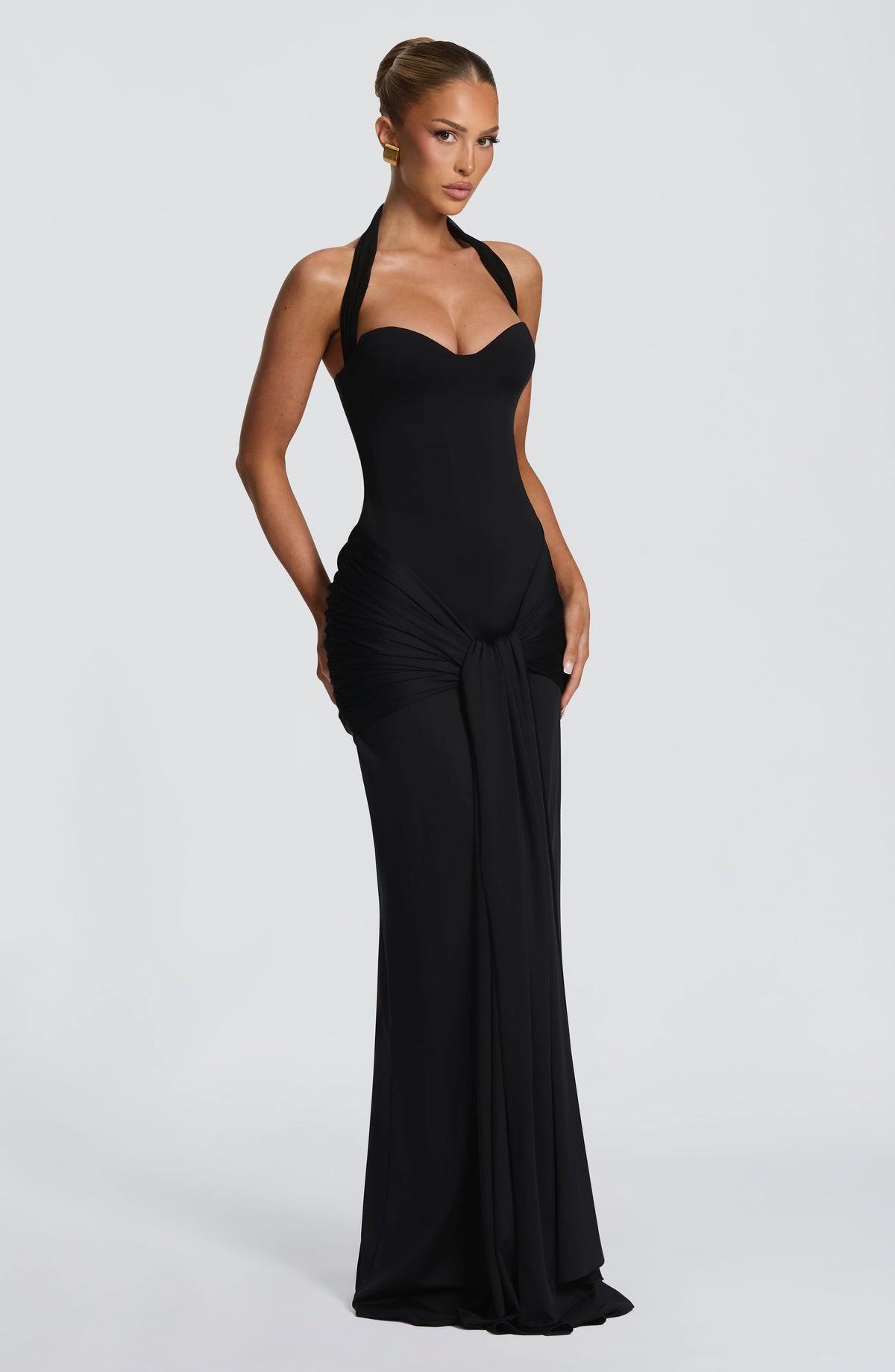 Gia Maxi Elbise - Siyah