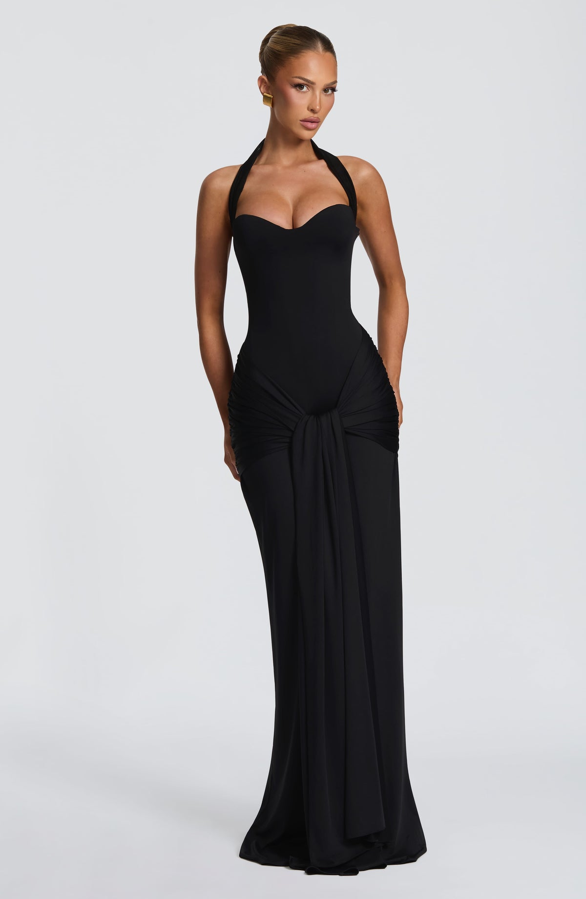 Gia Maxi Elbise - Siyah