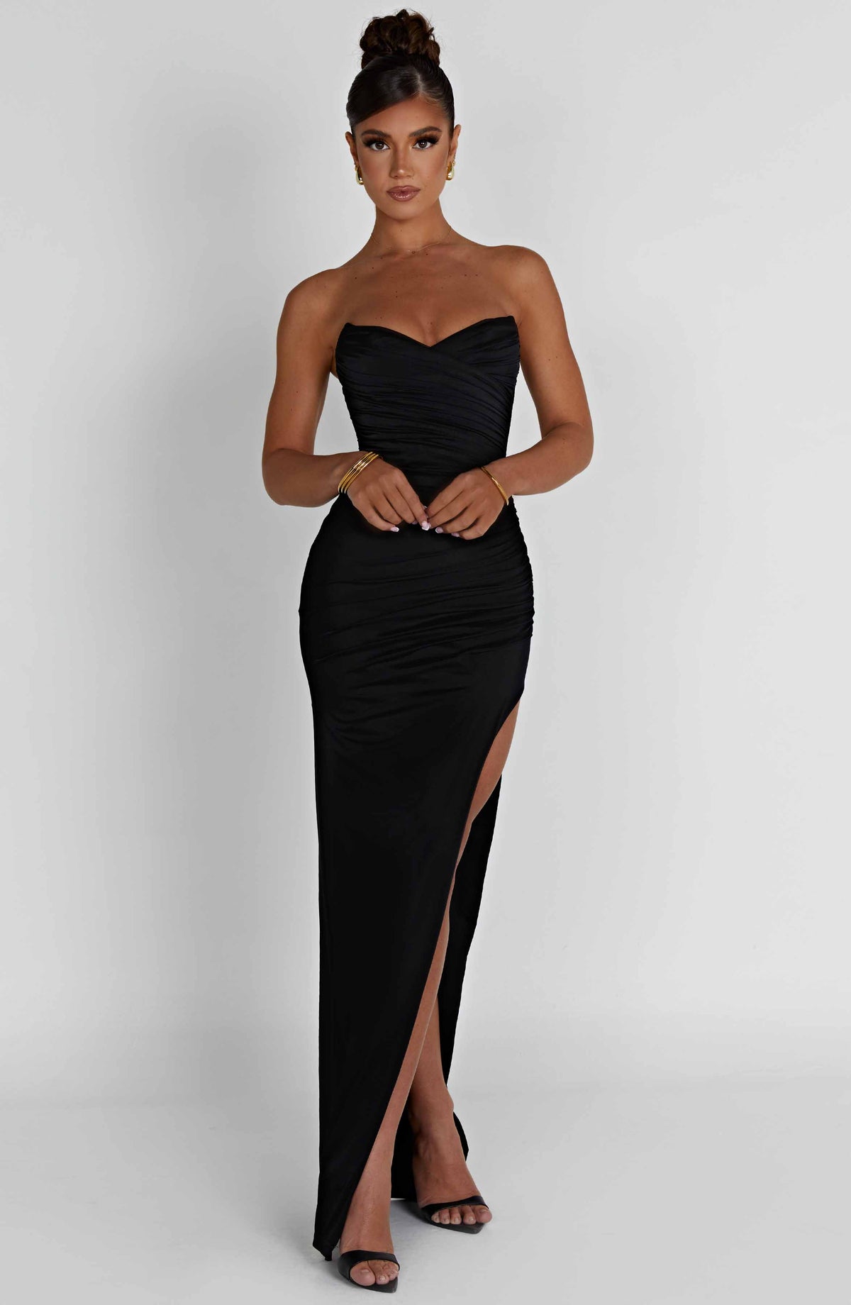 Giovanna Maxi Elbise - Siyah