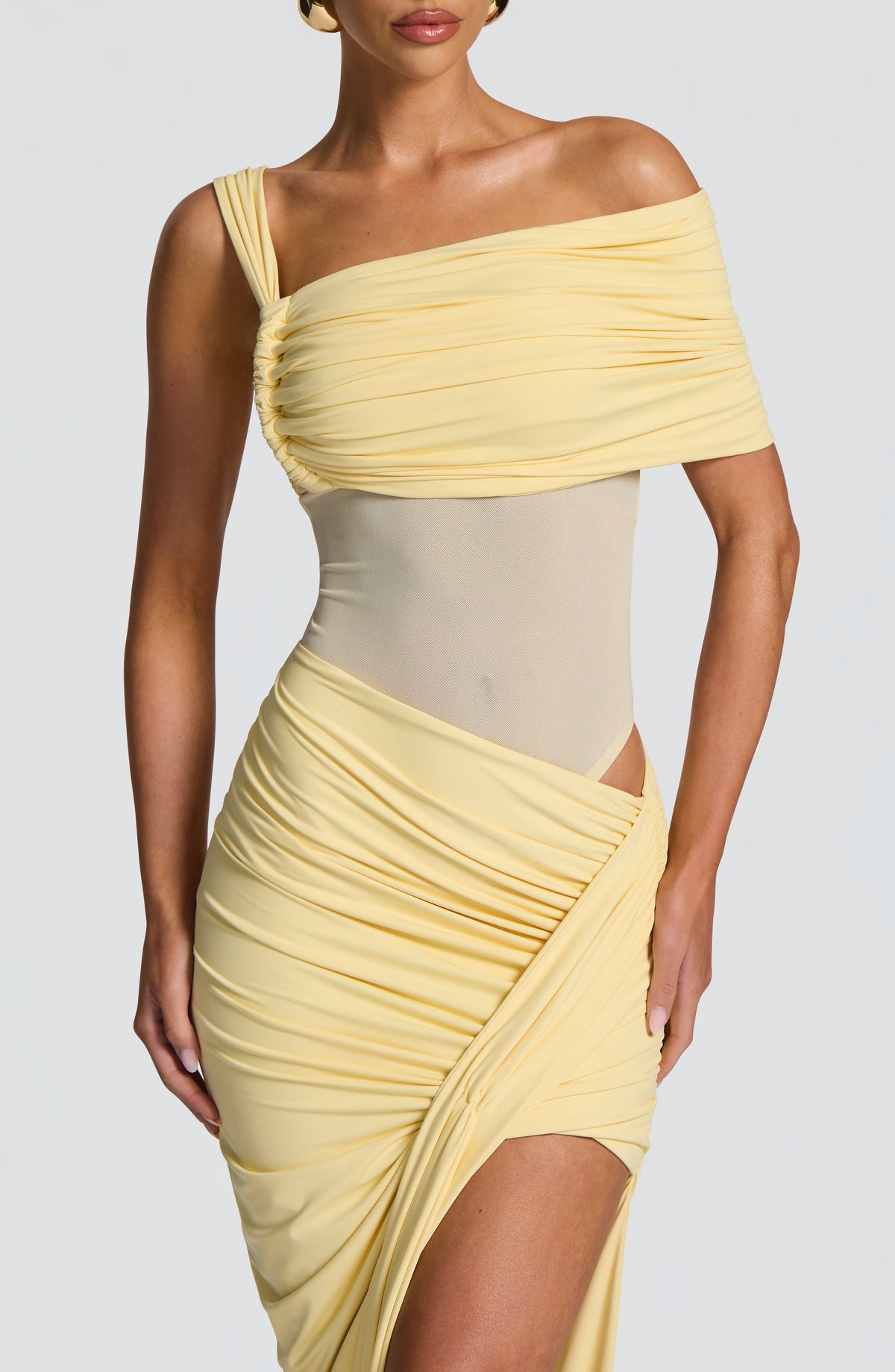 Henrietta Maxi Etek - Limon Sarısı